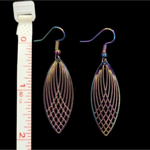 Rainbow Chroma Earrings - Picture 2 of 2